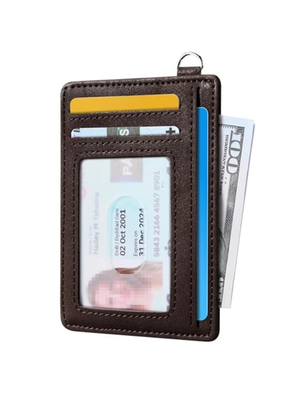Slim Wallet, Credit Card Holder for Women, Minimalist Front Pocket RFID - Picture 2 of 7